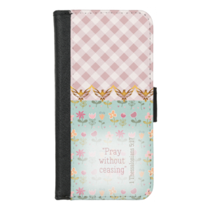 Blue Prayer Garden - Custom iPhone/Samsung Wallet Christian Case