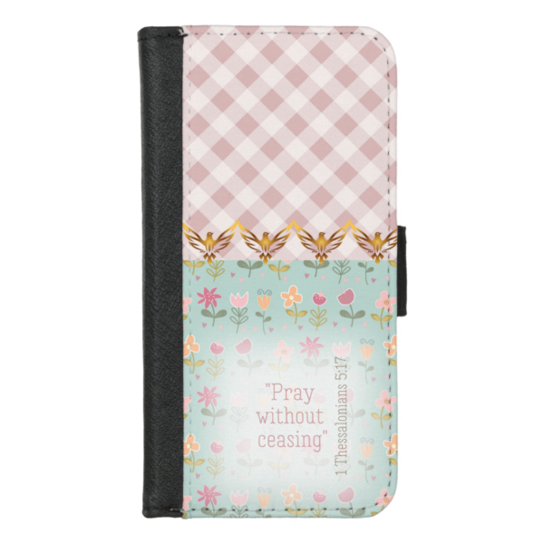 Blue Prayer Garden - Custom iPhone/Samsung Wallet Christian Case