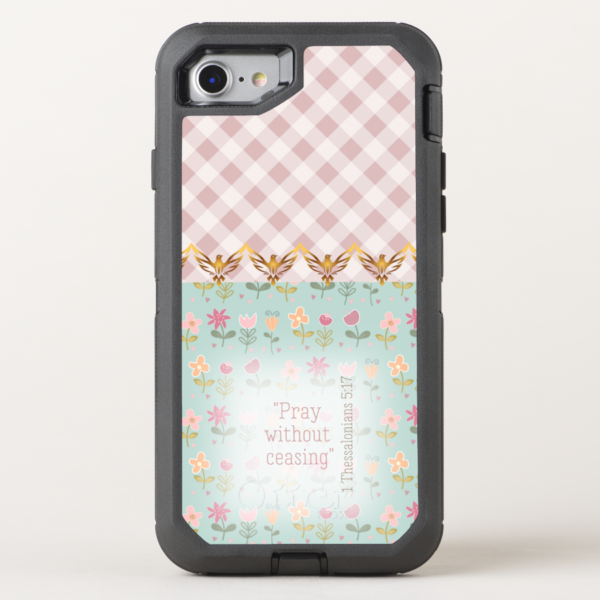 Blue Prayer Garden - Custom OtterBox Defender iPhone Christian Case