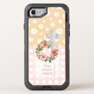 Peachy Pink - Custom OtterBox Defender iPhone Christian Case