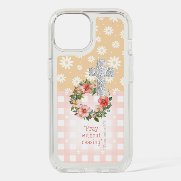 Peachy Pink – Custom iPhone Presidio Perfect Clear Christian Case