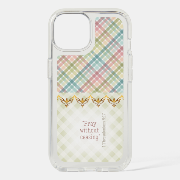 Rainbow Pastel Paradise – Custom iPhone Speck Presidio Perfect Clear Christian Case